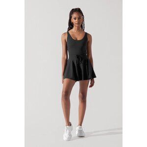 NWT POPFLEX Black Twirl Tennis Dress Skort, Size XS